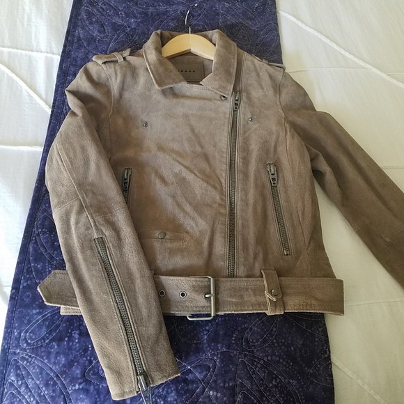 EUC Blank NYC suede jacket, Small, french taupe - Picture 8 of 8
